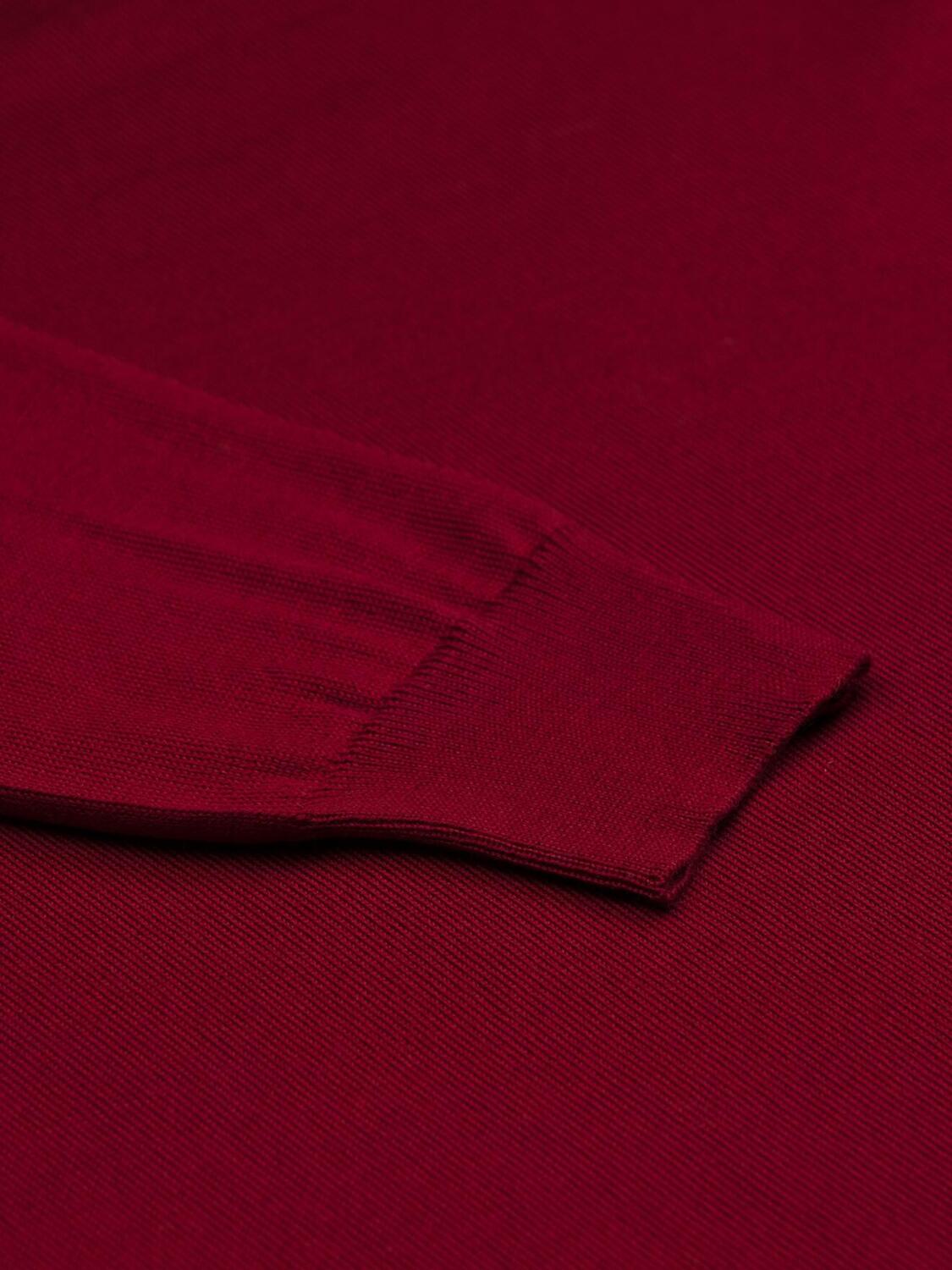 Benjy V-neck in red merino