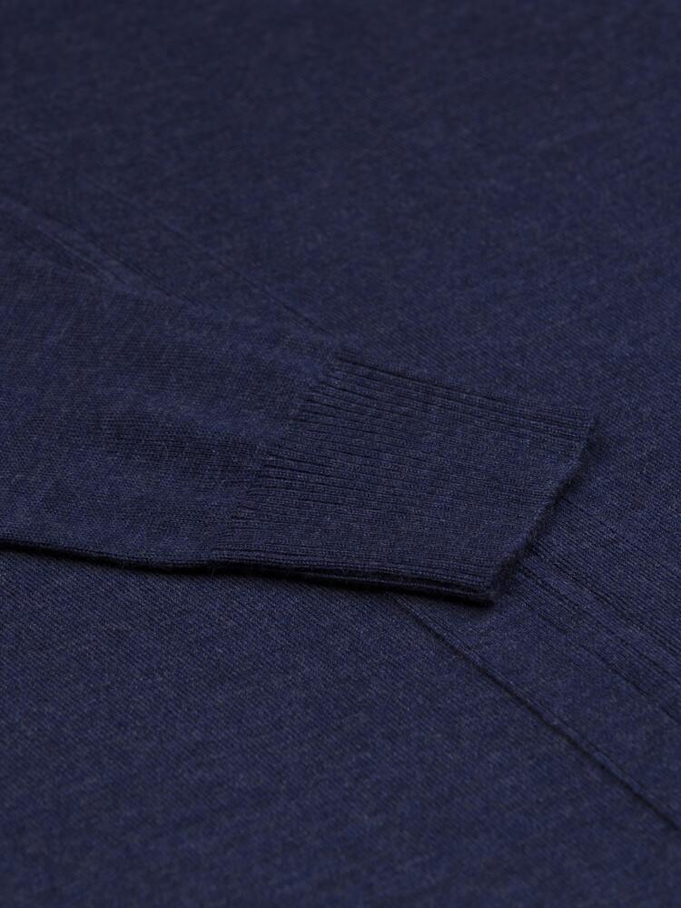 Bady zip-up cardigan in indigo merino