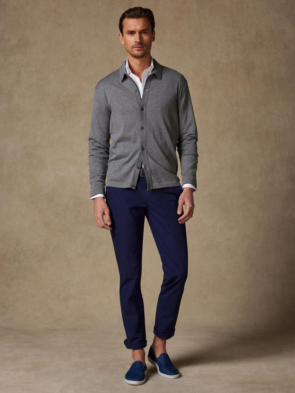 Ted mottled grey cardigan