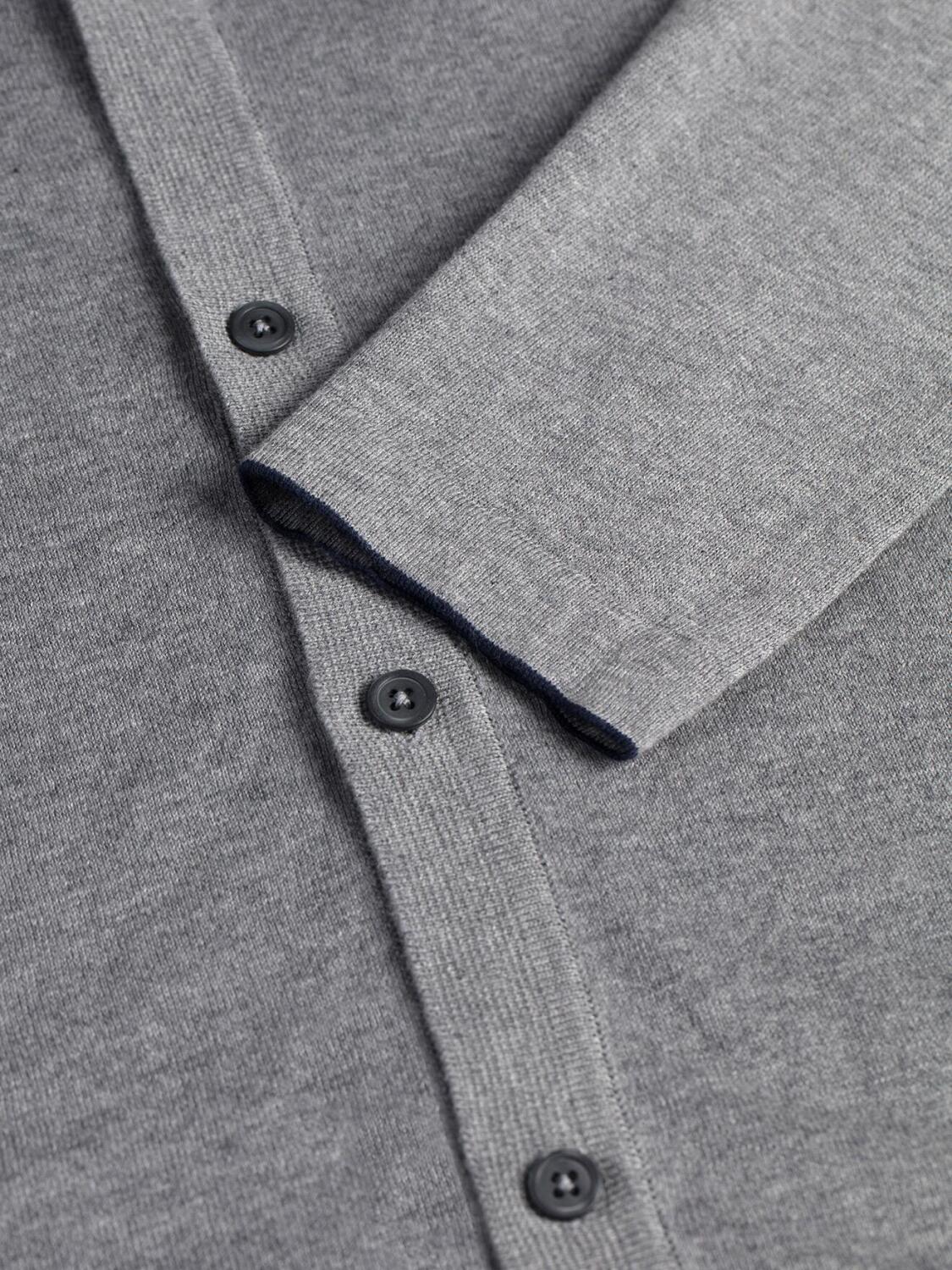 Ted mottled grey cardigan