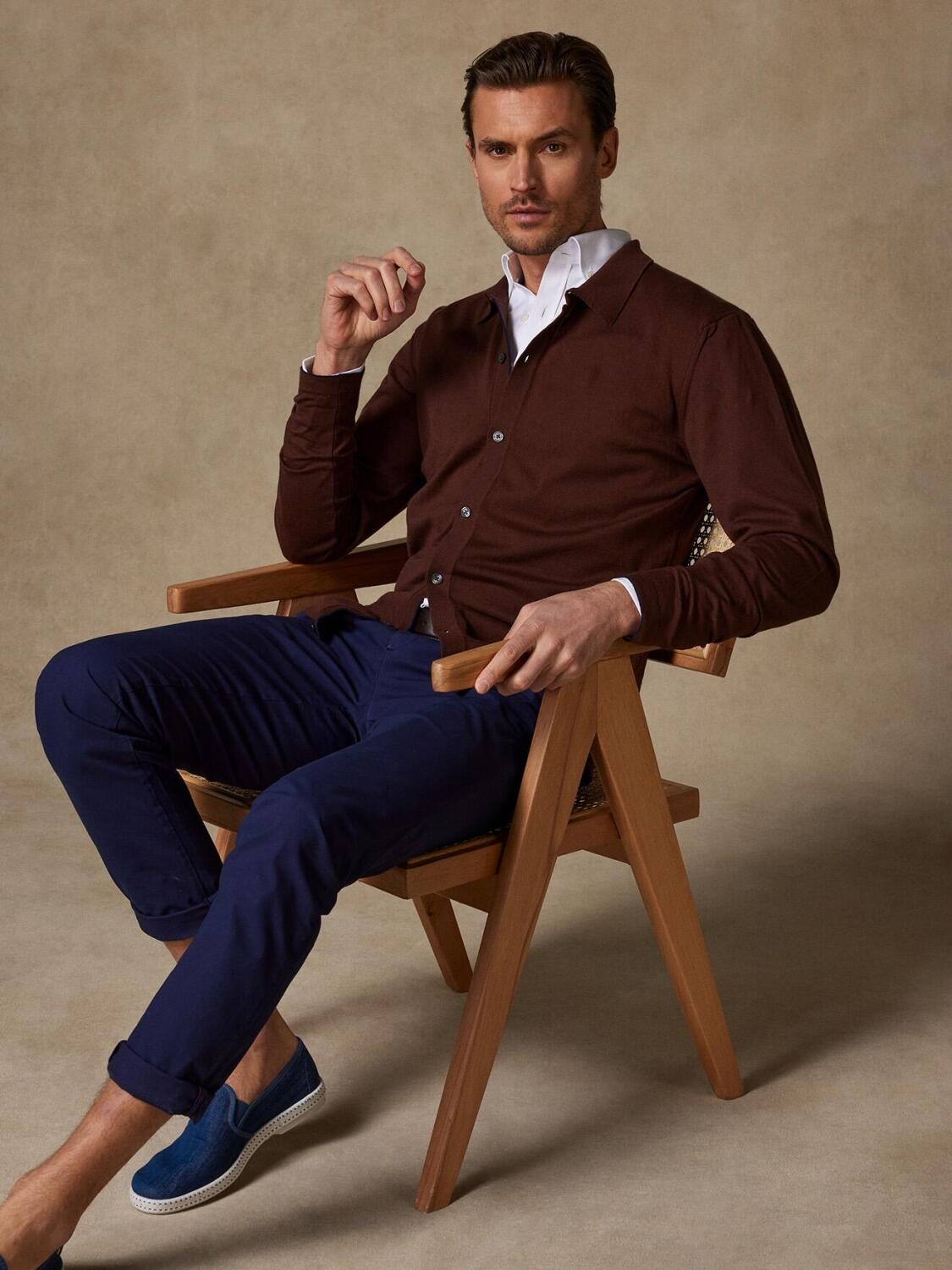 Ted chocolate cardigan