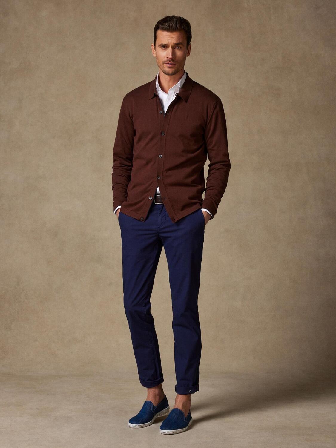 Ted chocolate cardigan