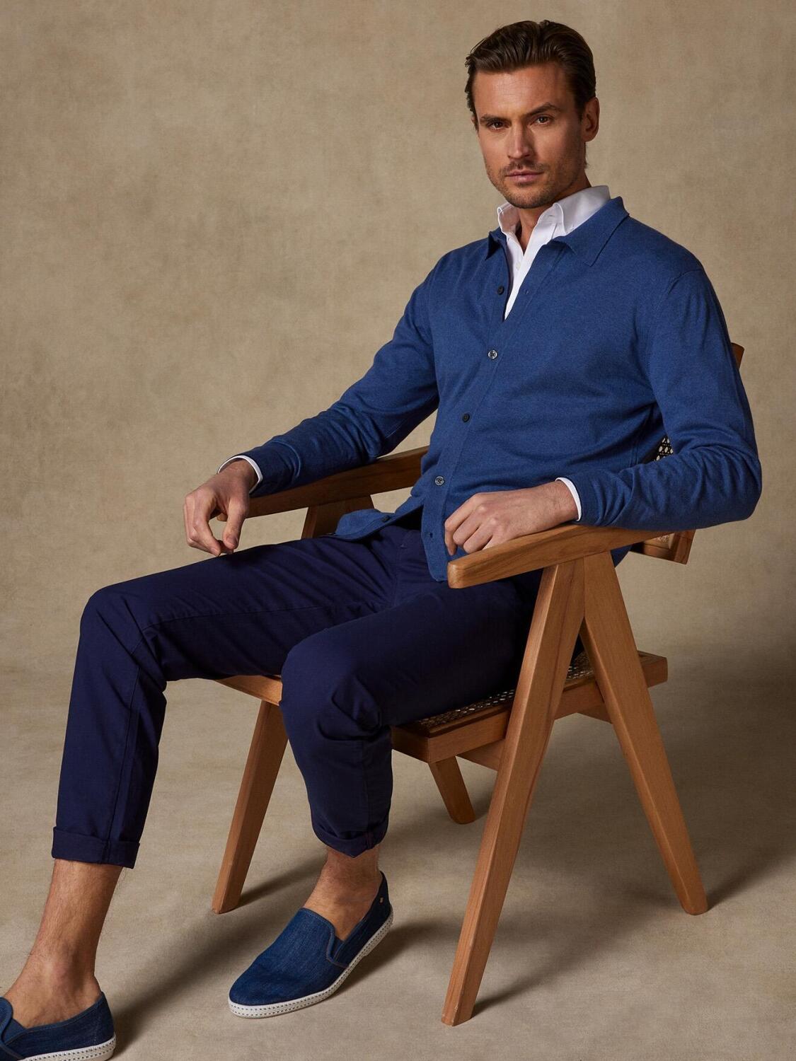 Ted blaue Strickjacke