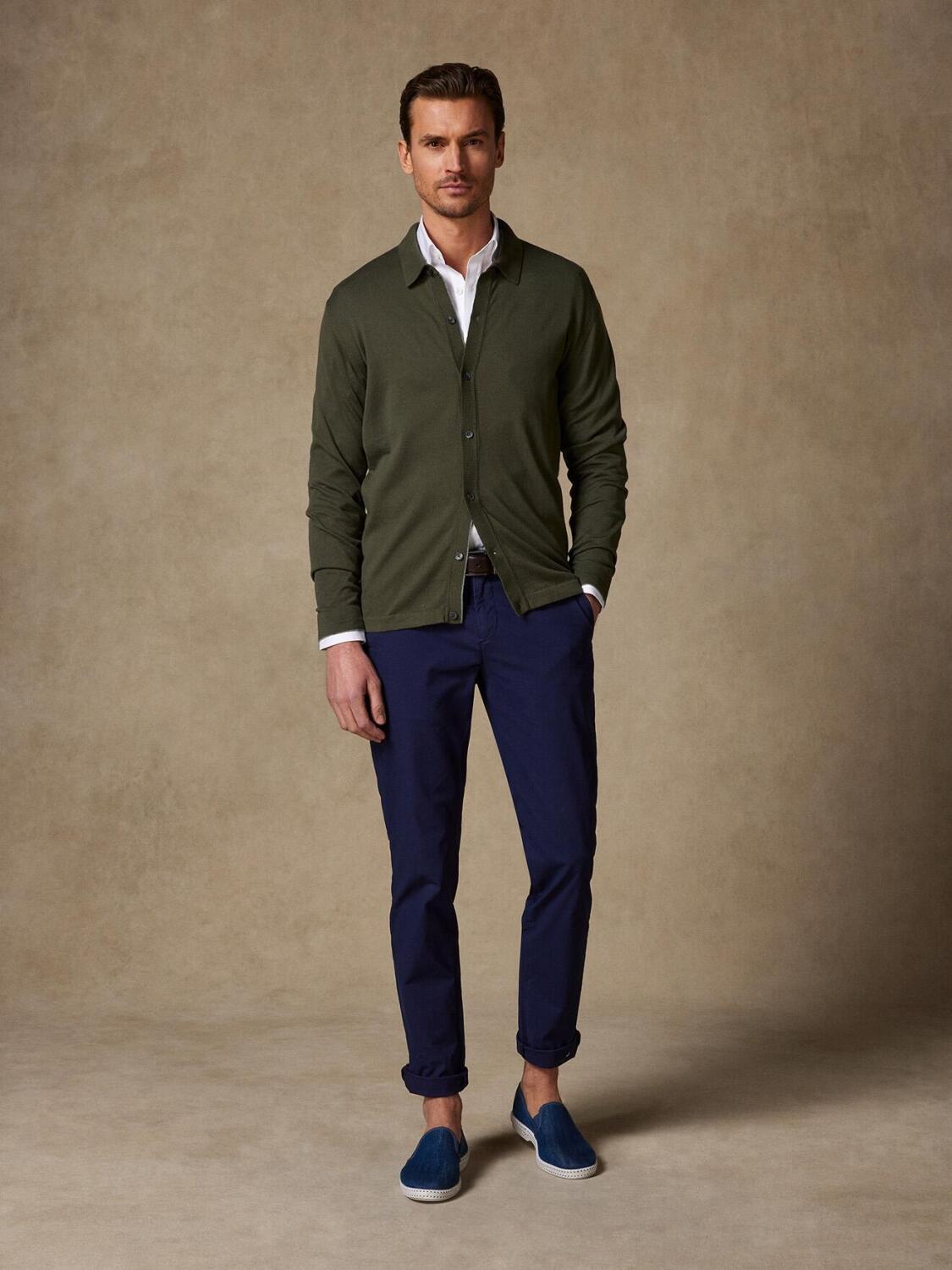 Strickjacke Ted khaki