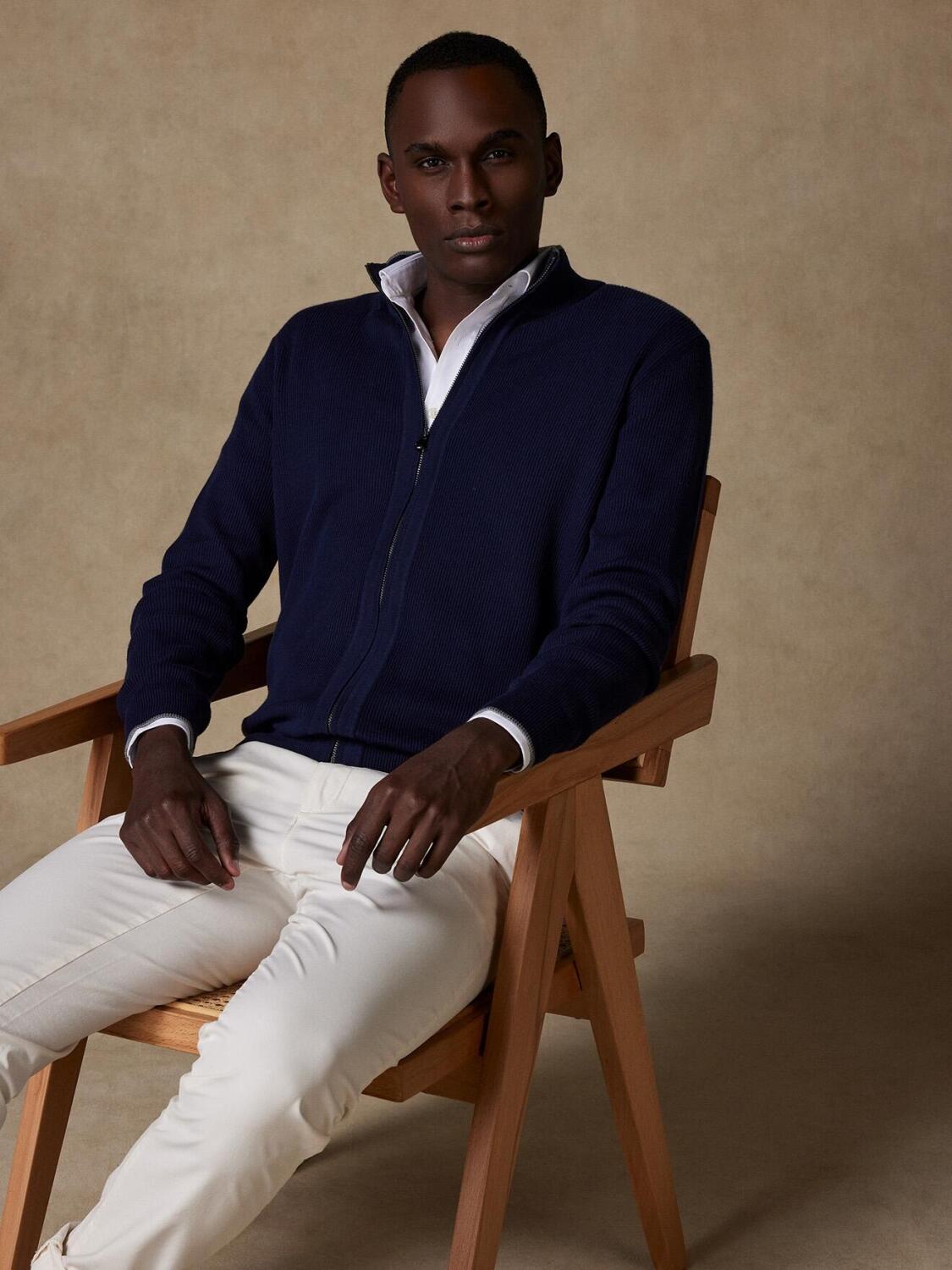 Strickjacke mit Reißverschluss Terence marine