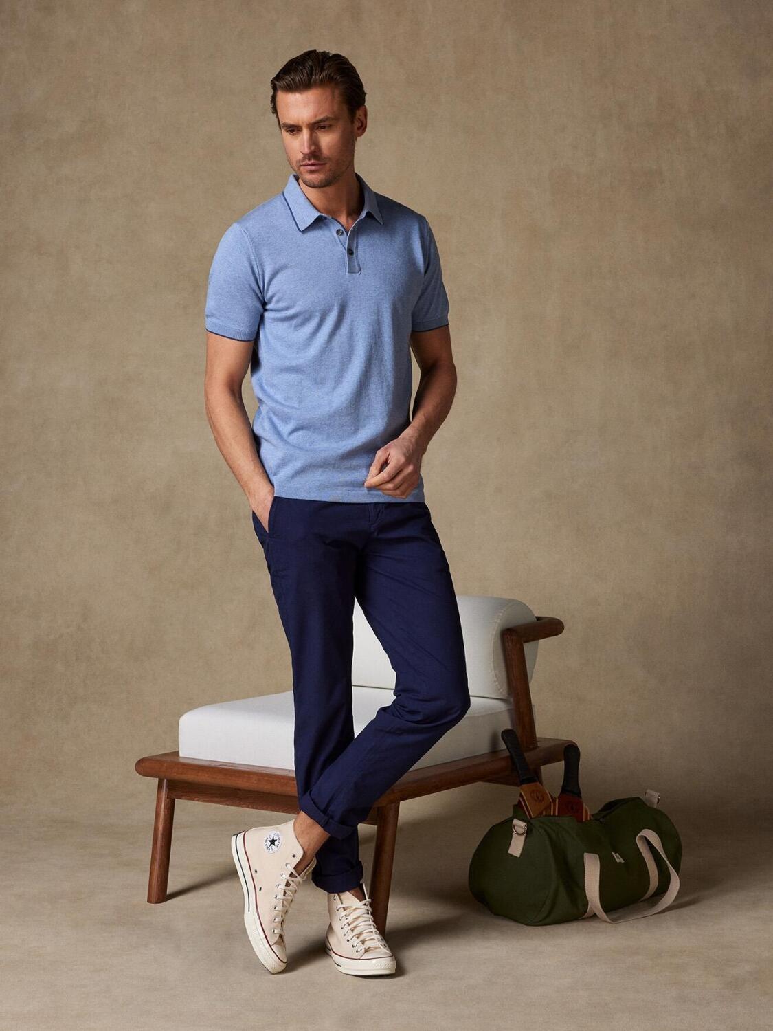 Tom sky blue polo