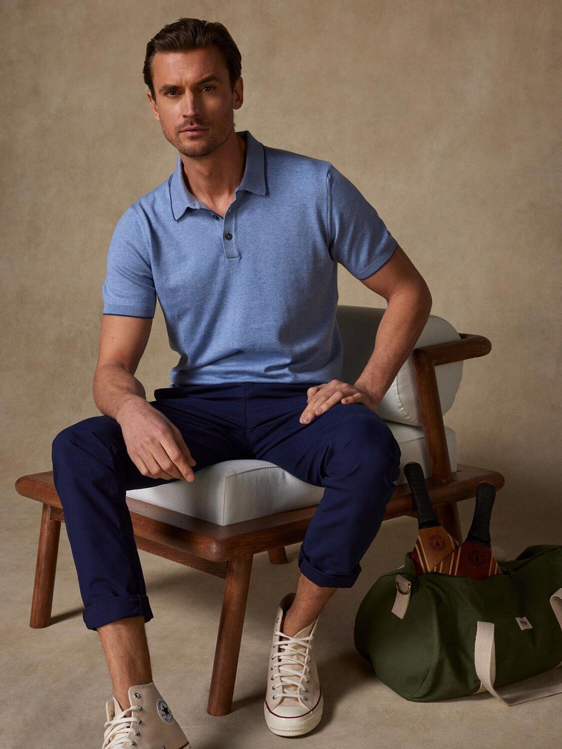Tom sky blue polo