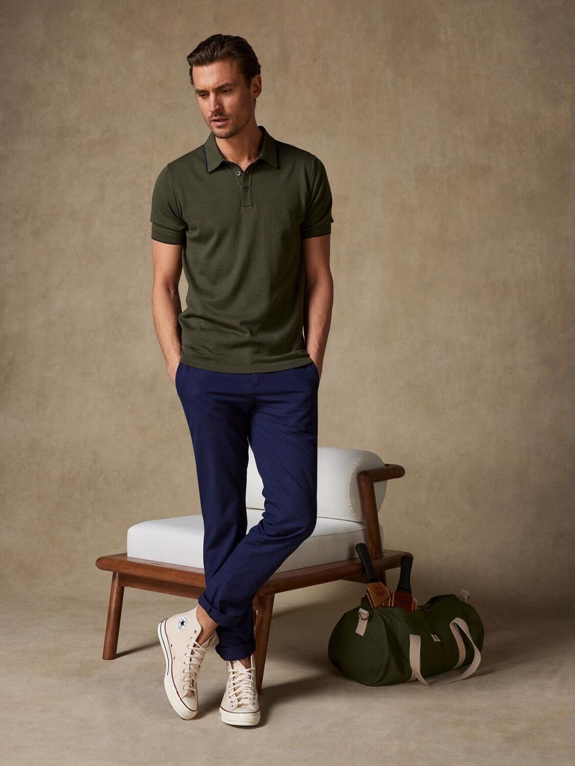 Tom kaki polo shirt