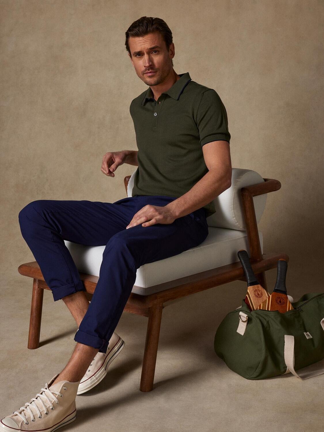 Tom kaki polo shirt