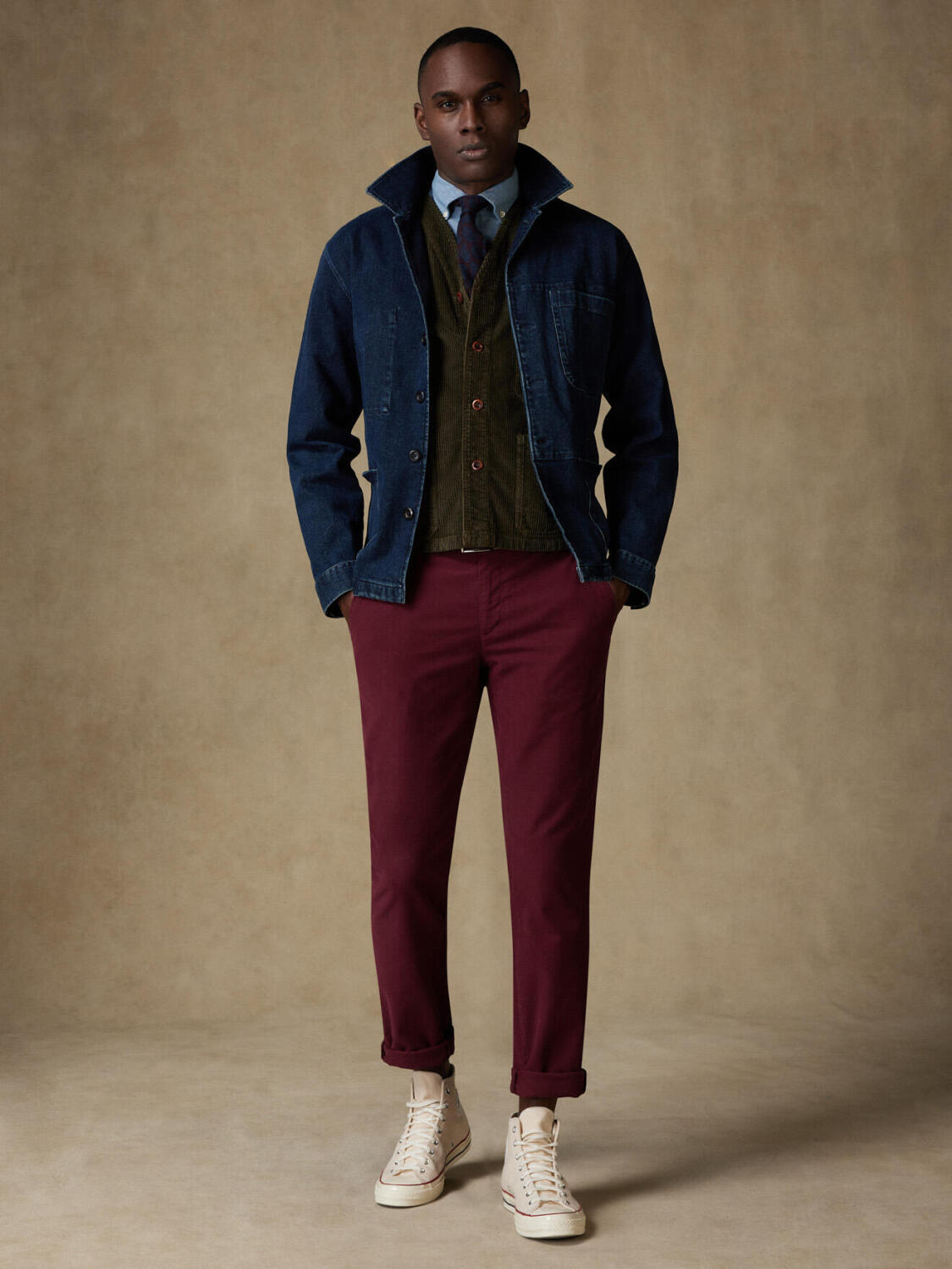 Chaqueta de viaje en denim