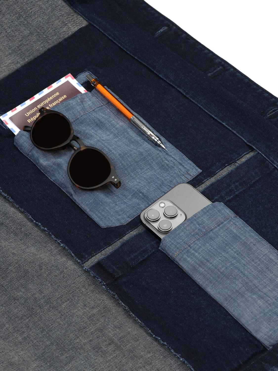 Chaqueta de viaje en denim