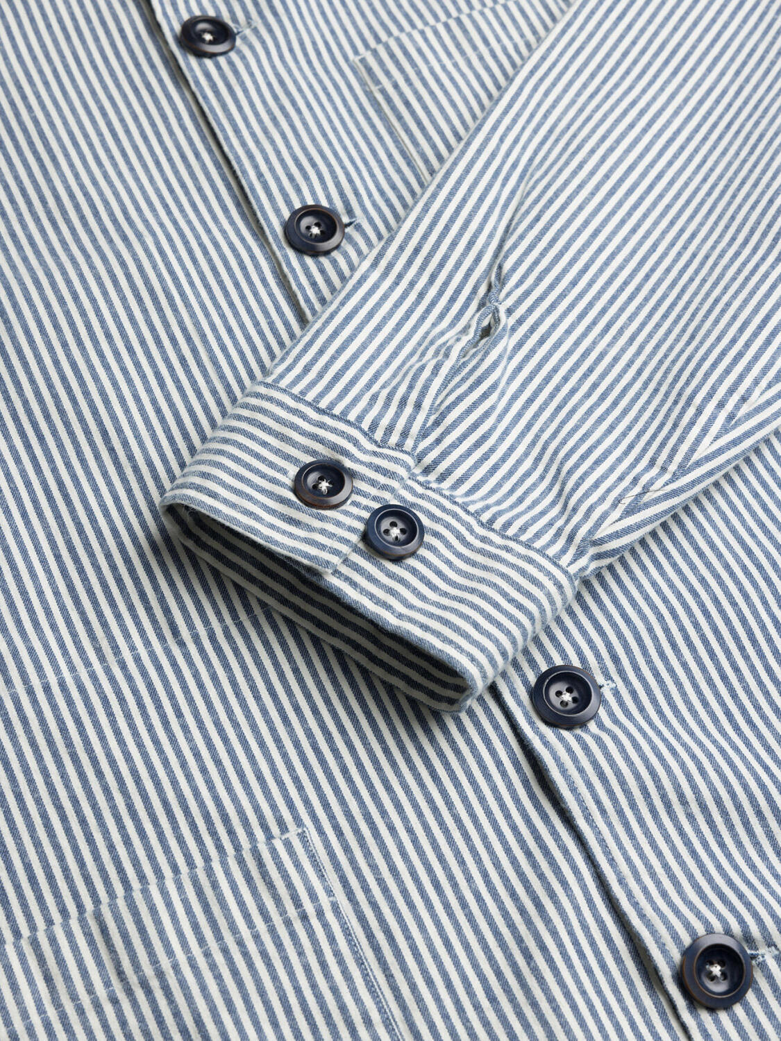 Surchemise Anders à rayures indigo