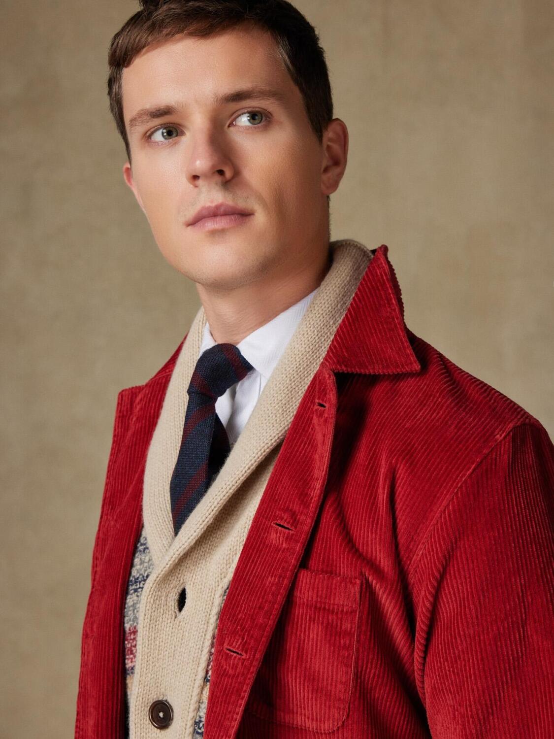 Surchemise en velours bordeaux