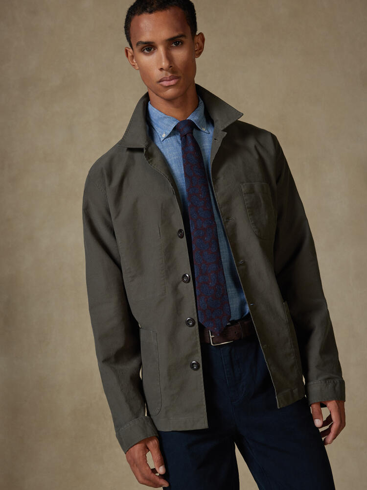 Overshirt James in Khaki