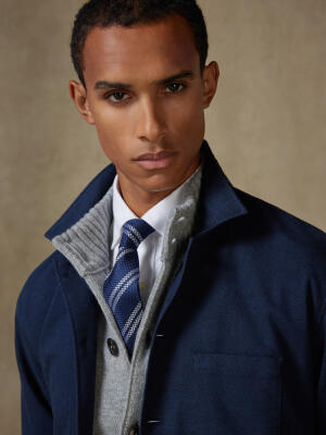 Overshirt Neslon in marine