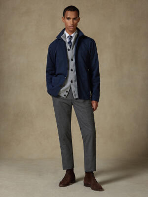 Overshirt Neslon in marine