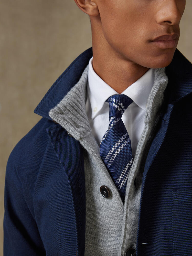 Overshirt Neslon in marine