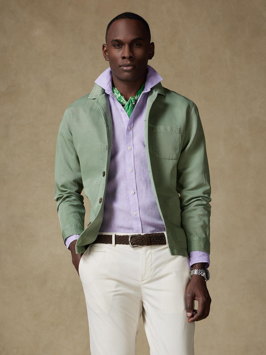 Sobrecamisa Stanley almond