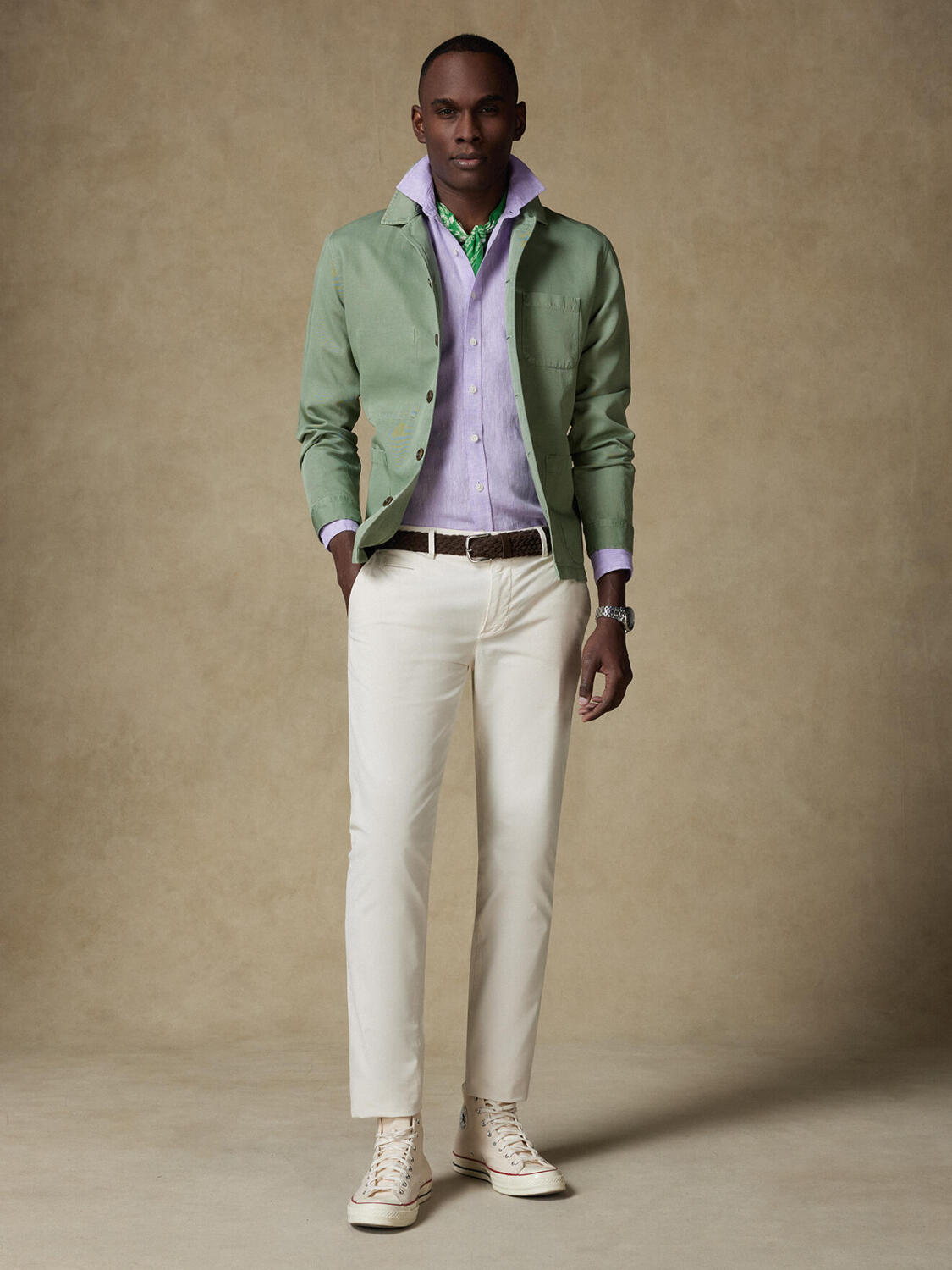 Sobrecamisa Stanley almond