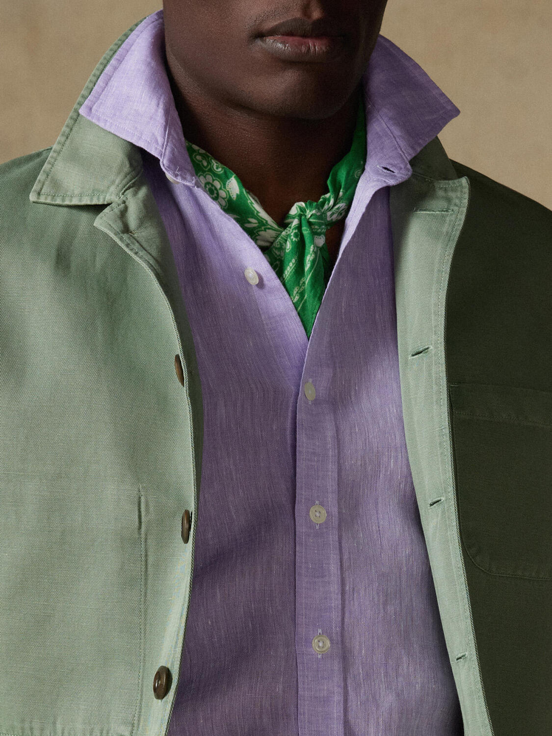 Sobrecamisa Stanley almond