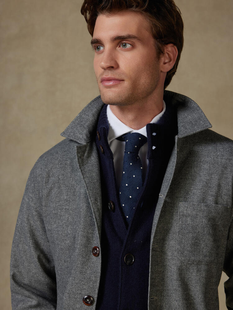 Surchemise Tuck grise