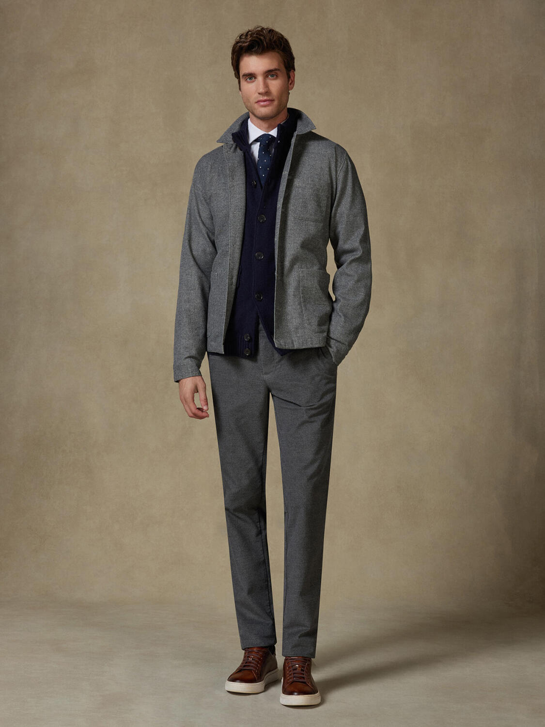 Surchemise Tuck grise