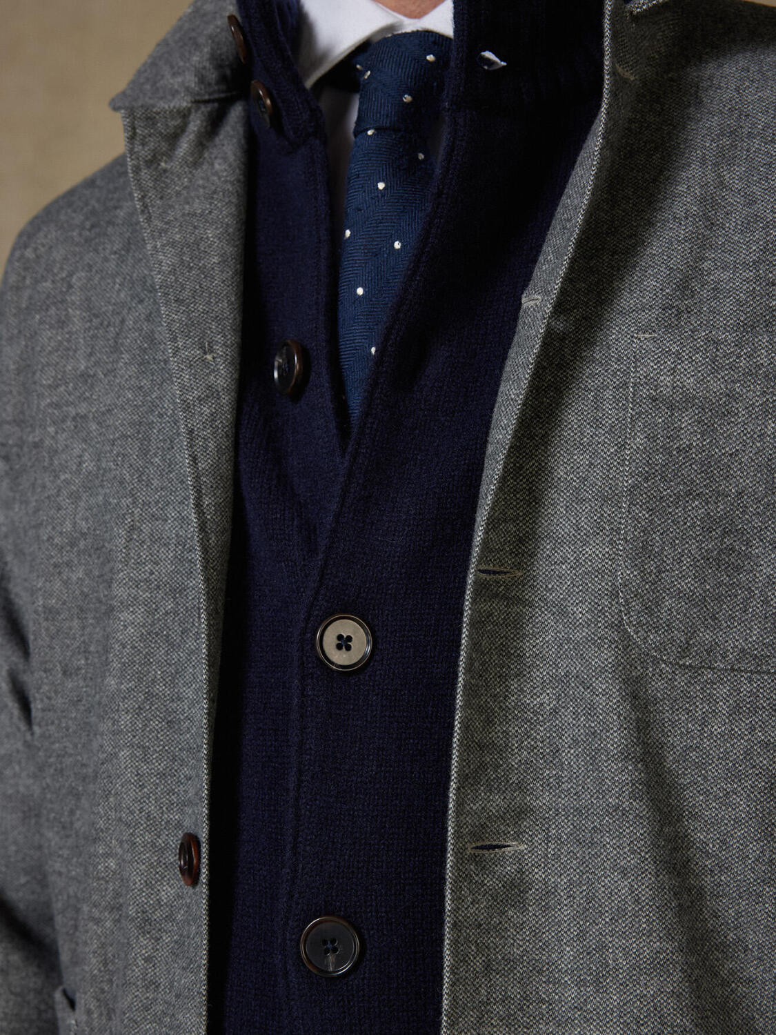 Surchemise Tuck grise