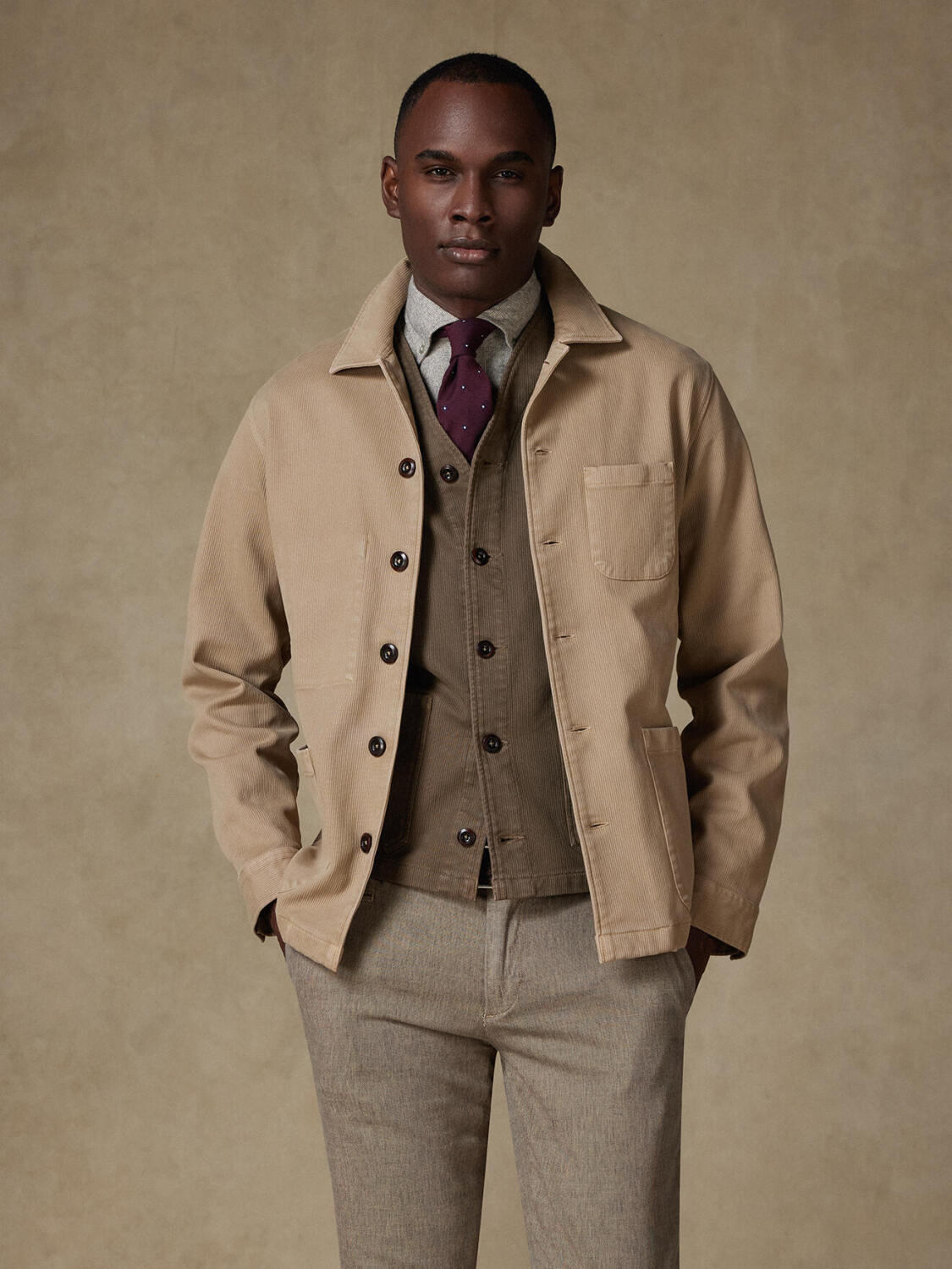 Surchemise Hugo beige