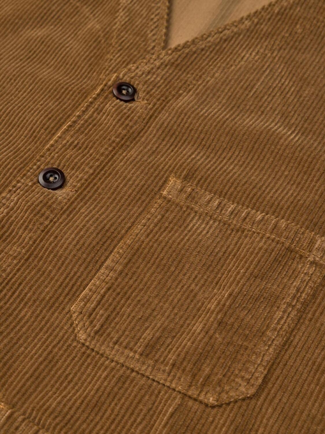 Waistcoat en velours caramel