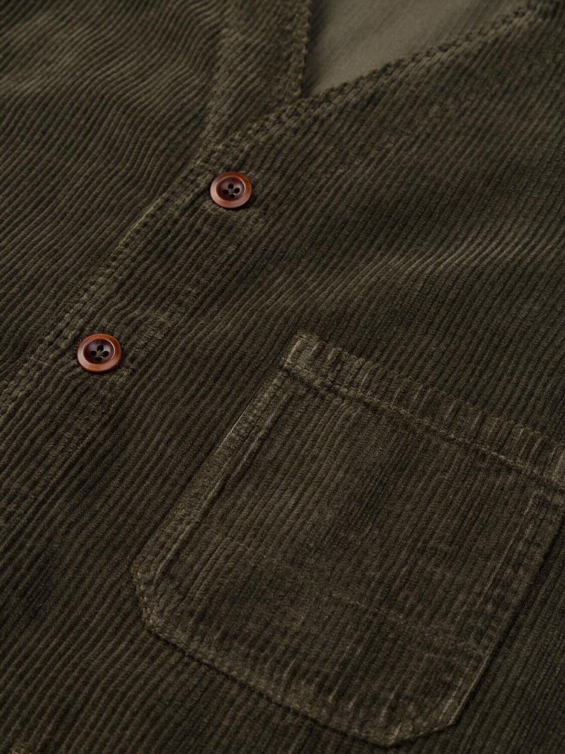 Gilet in velluto color kaki