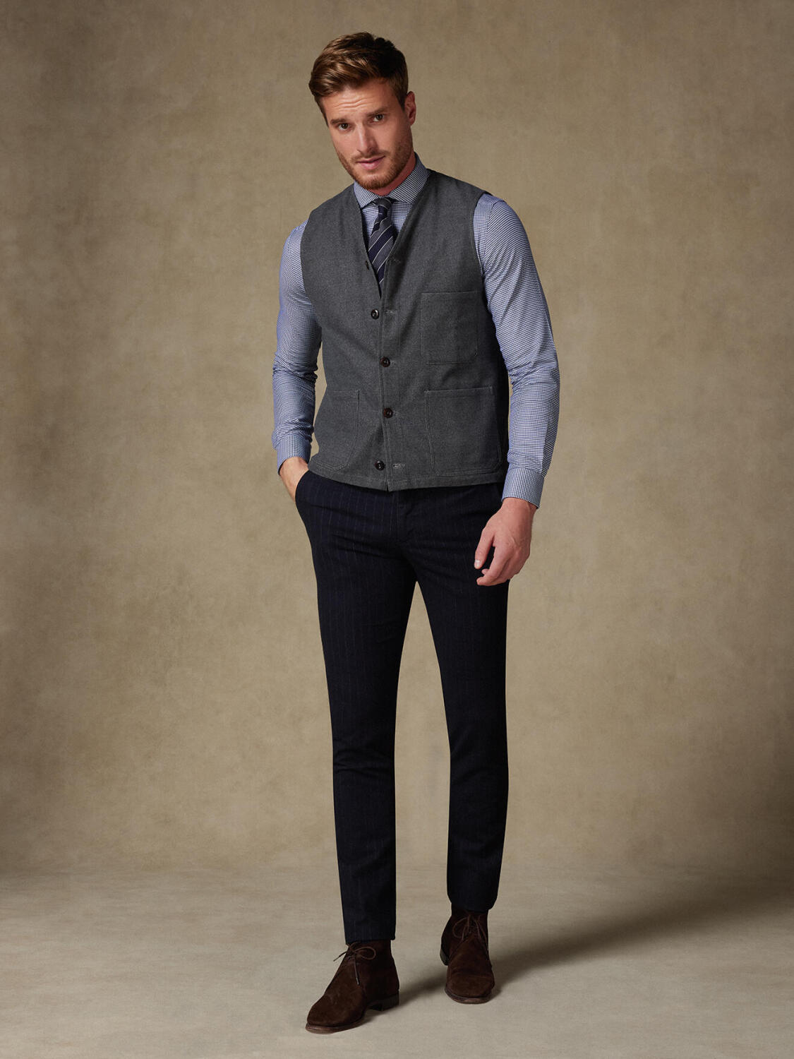 Waistcoat Enzo anthrazitgrau