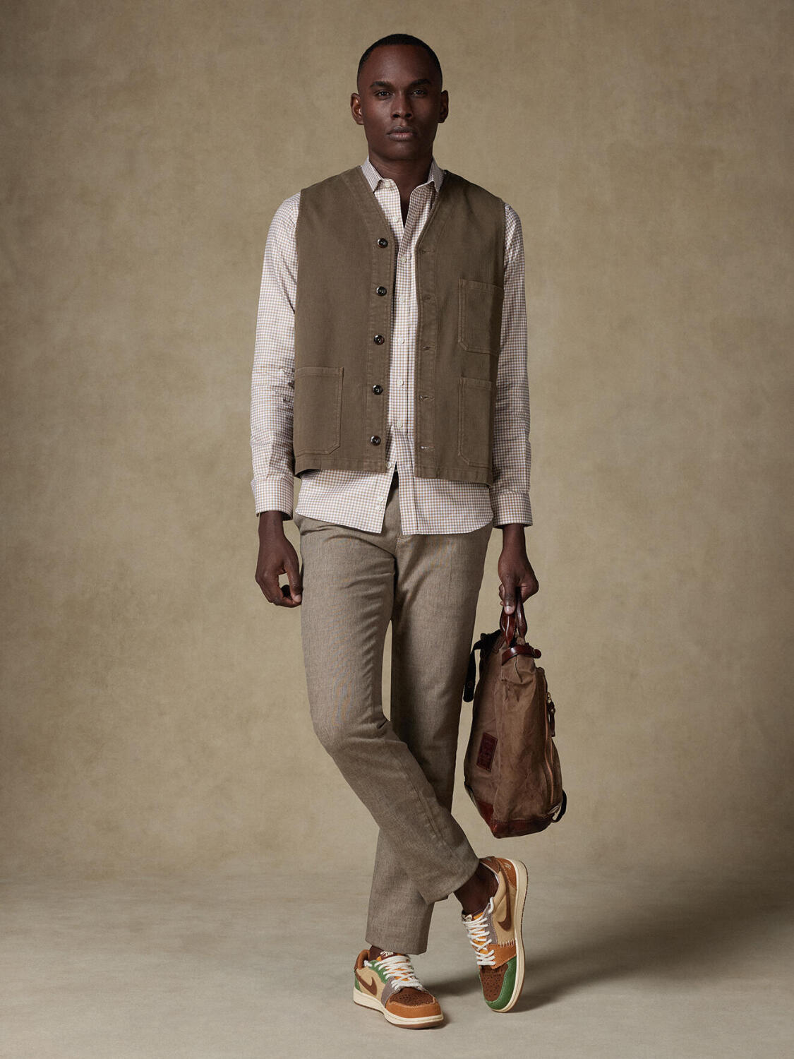 Waistcoat Hugo Kaki