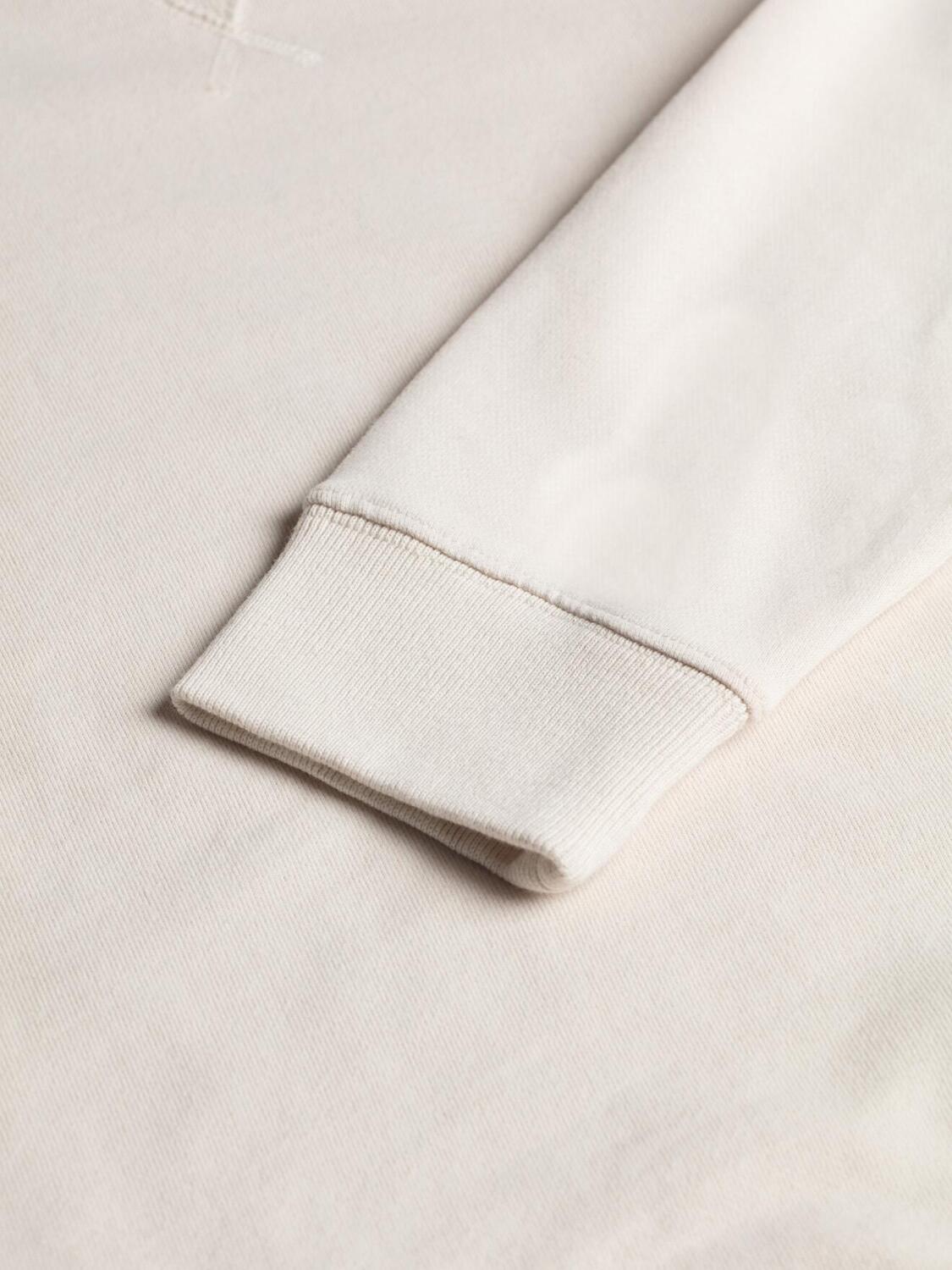 Sweat Fleece en coton crème