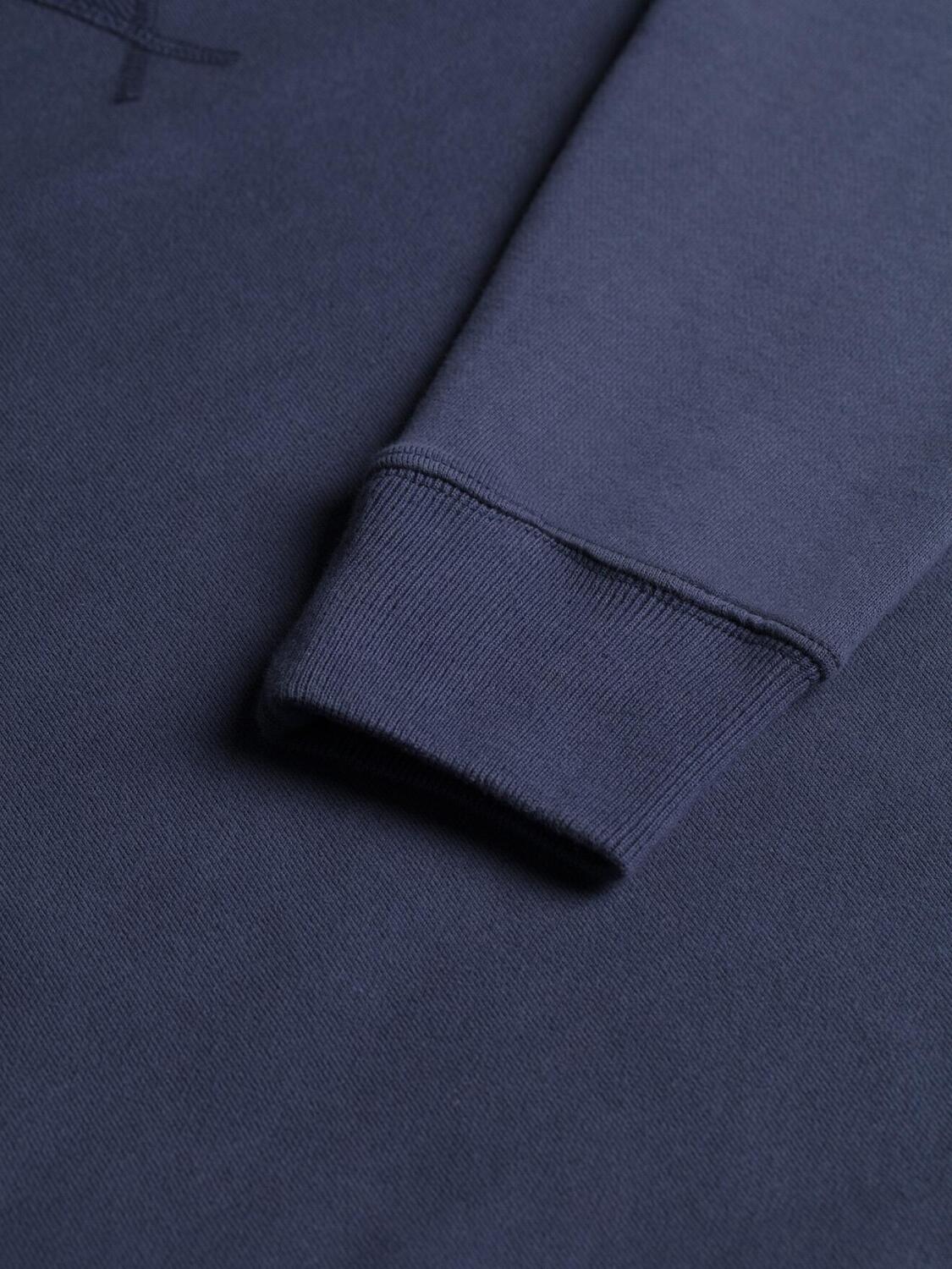 Felpa in coton marine