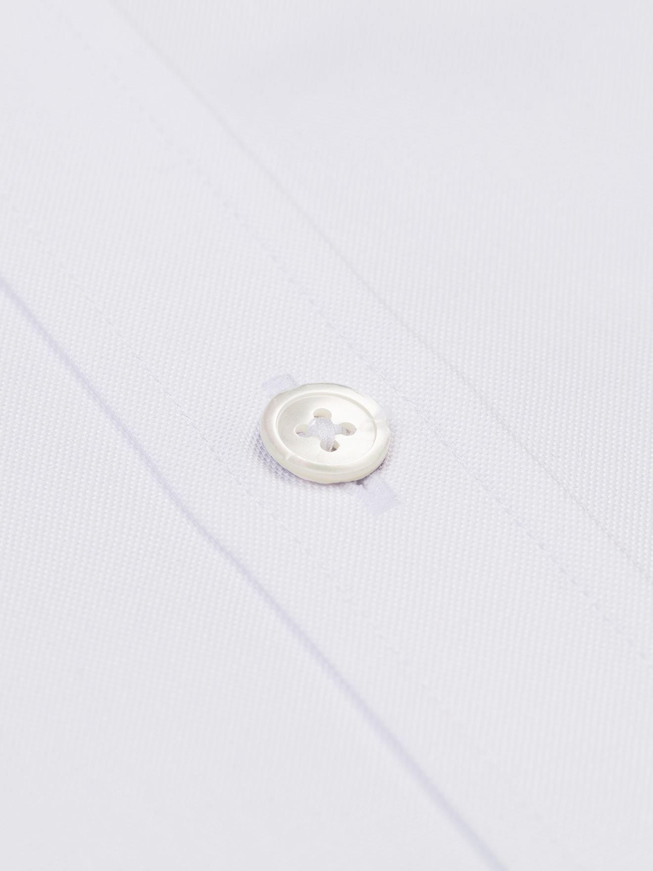 Chemise cintrée en pin point royal blanc