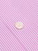 Chemise cintrée Menthon à rayures rose - Col Boutonné