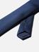 Cravate fine en soie marine natté bleue