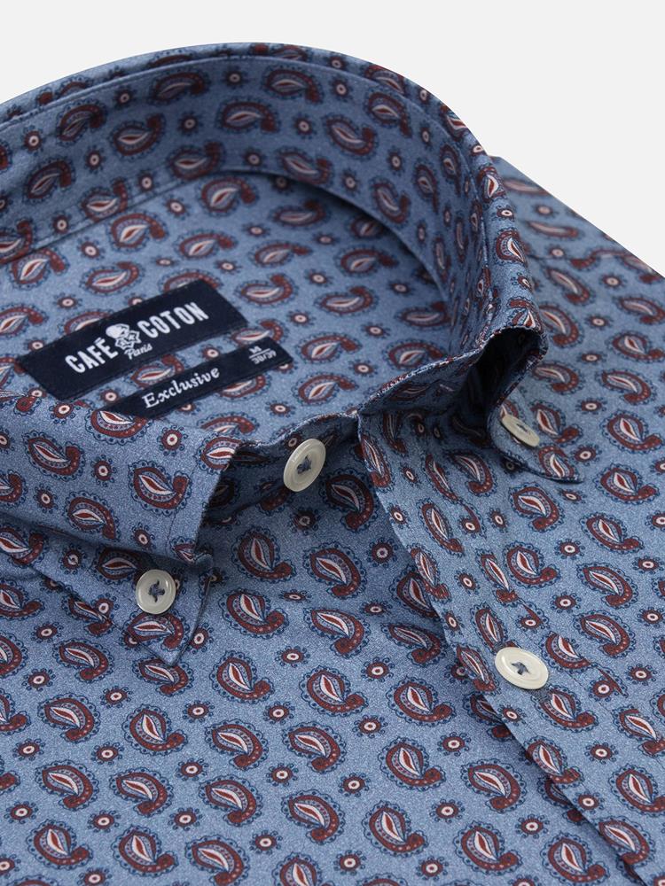 Chase paisley shirt - Button-down collar