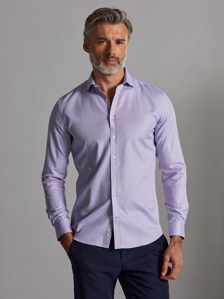 Parma violet herringbone shirt