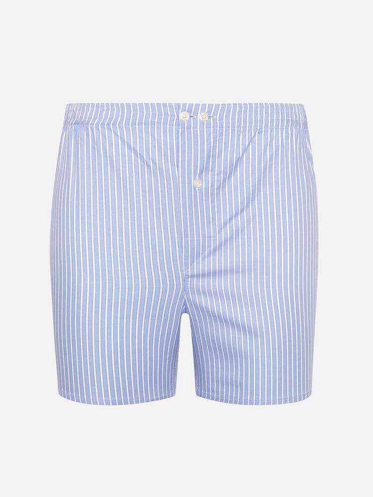Colin sky blue striped boxer shorts