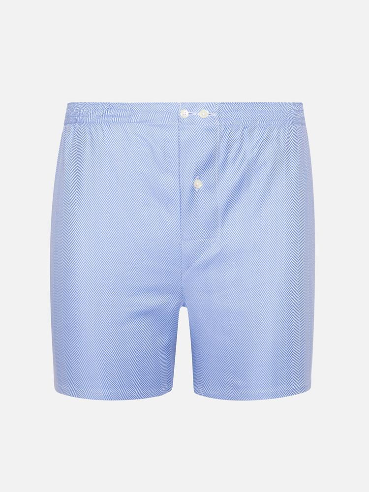 Come sky blue herringbone boxer shorts