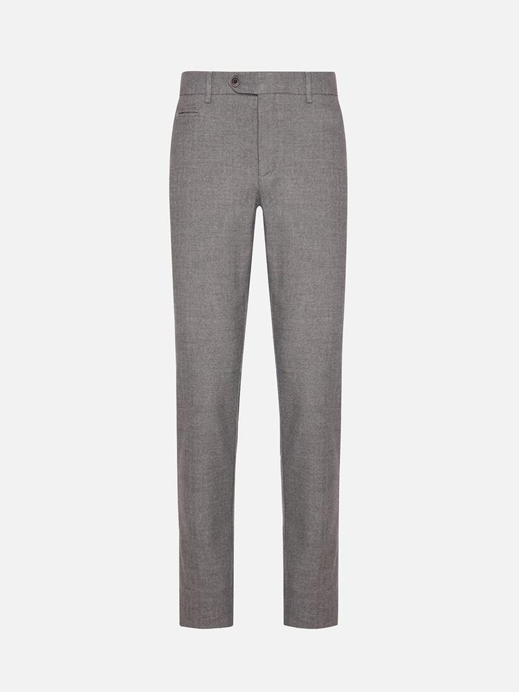 Grey herringbone trousers